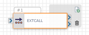 The External Web Call action on a blank board